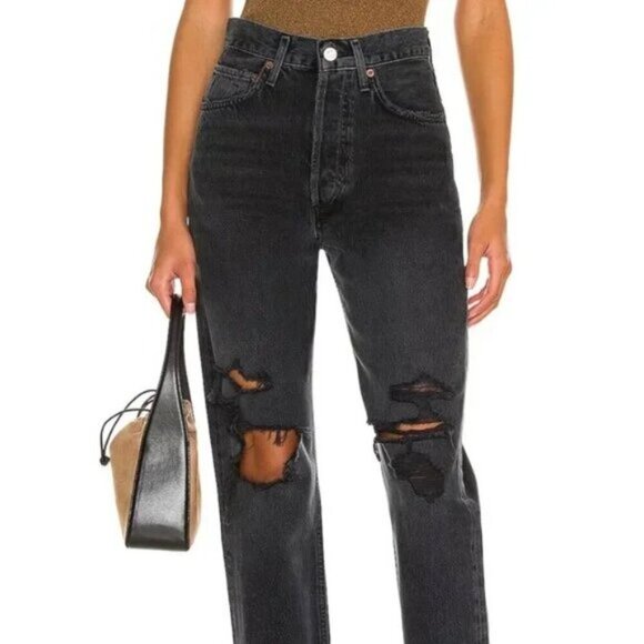 Agolde 90's Mid Rise Loose Fit Jean In Vagabond Size 23 - Picture 2 of 12